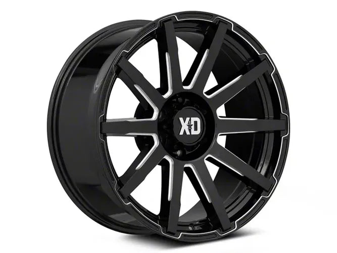 OUTBREAK 22x10 6x139.70 GLOSS BLACK MILLED (12 mm)