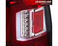 2500 3500 TAIL LIGHT WITH RED LED BAR CHROME HOUSING AND RED LENS - SEQUENTIAL TURN SIGNAL - DOES NOT FIT STOCK LED TAIL LIGHT MODELS