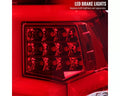 2500 3500 TAIL LIGHT WITH RED LED BAR CHROME HOUSING AND RED LENS - SEQUENTIAL TURN SIGNAL - DOES NOT FIT STOCK LED TAIL LIGHT MODELS