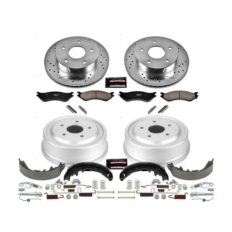 Power Stop 00-01 Dodge Ram 1500 Front & Rear Z23 Evolution Sport Brake Kit