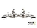 Corsa 2020-25 Corvette C8 3in Valved Cat-Back 4.5in Pol Quad Tips - Fits Factory Perf Exhaust w/ AFM