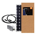 100W SOLAR PANEL KIT INCLUDES SOLAR PANEL CONNECTING WIRES ALUMINUM MOUNTING BRACKETS & HARDWARE