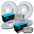R1 Concepts Brake Rotor- Carbon Coated with Ceramic Pads Fits Volkswagen Passat