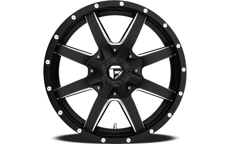 D538 20X10 5X4.5/5.0 MT-BLK-MIL -24MM