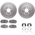 DFC 16-20 Buick LaCrosse Front Geospec Rotors with 5000 Advanced Brake Pads w/Hardware