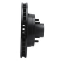 R1 93-95 Chevrolet G10 Front Right Drilled & Slotted Black Brake Rotor