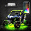 XK Glow LED Rock Light Standard Kit w/ Dual-Mode Dash Mount Controller 4pc 6W
