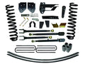 Lift Kit 4 Inch Lift w/Adjustable 4-Links Includes Front Coil Springs U-Bolts Bump Stop Spacers Upper/Lower Radius Arms Lowering Brackets Nitro 8000 Shocks 17-19 Ford F-250/ F-350 Super Duty Skyjacker