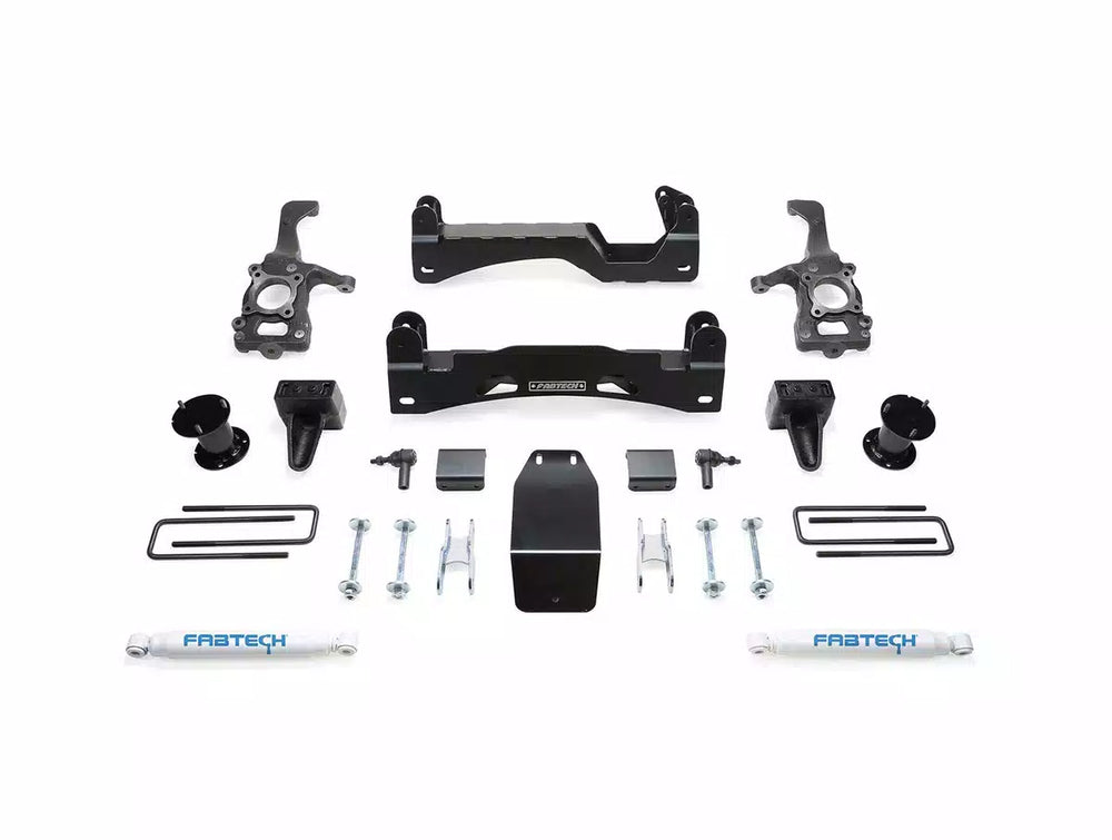 Fabtech 15-20 Ford F150 4WD 6in Basic Sys w/Perf Shks
