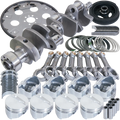 Eagle Chevy 350 1Pc 3.750in Crank 5.700in I-Beam Rods -10cc 4.030in Pistons Balanced Assembly