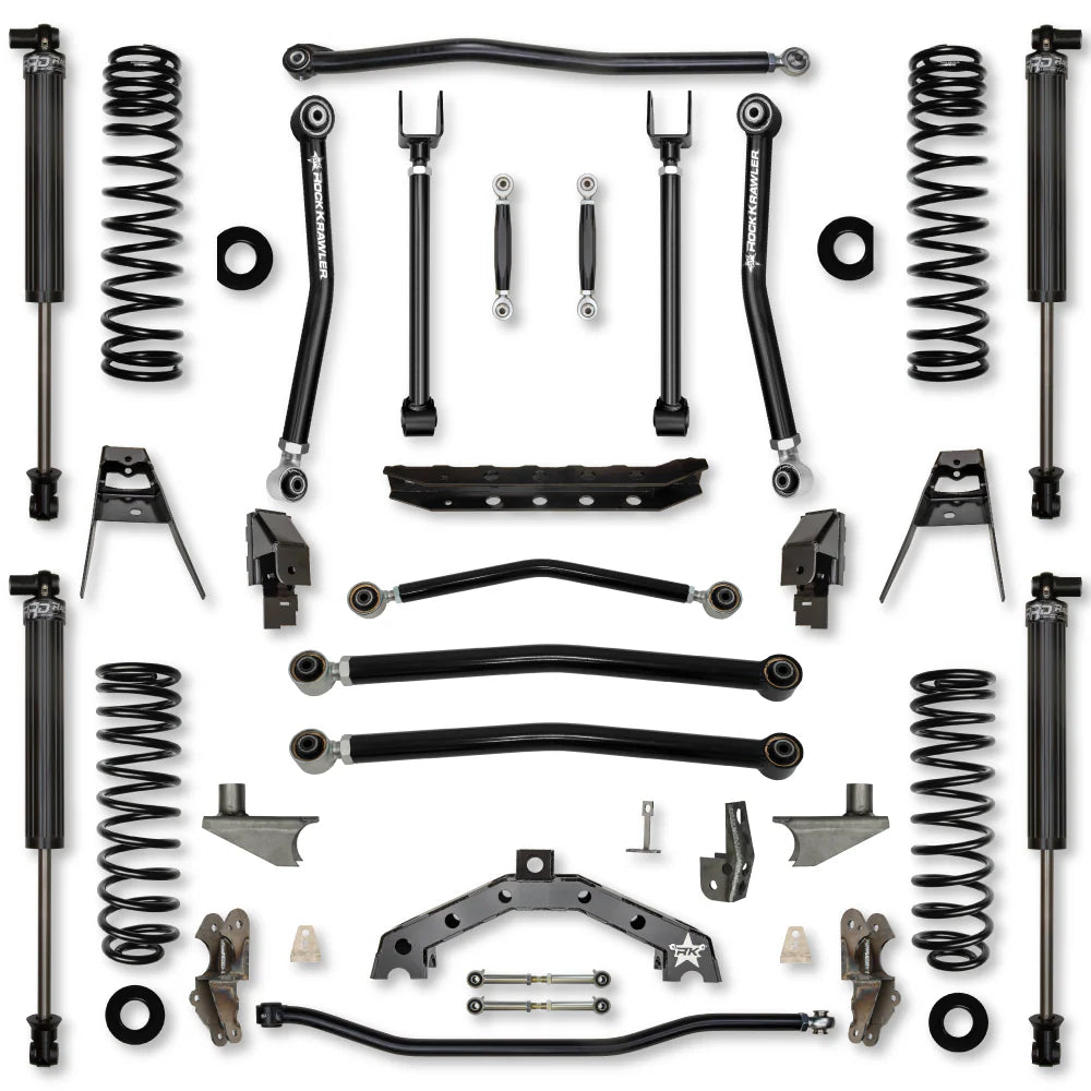 18C WRANGLER 2DR 4.5IN TREX NO LIMITS HYBRID SYSTEM W/6IN REAR STRETCHS1 FRONT/REAR LIFT KIT