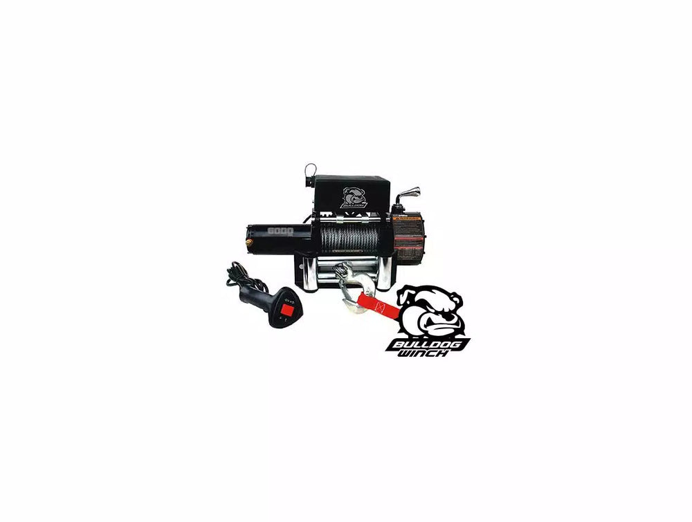 6000lb Winch with Roller Fairlead