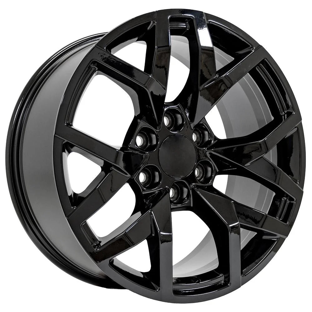 20 IN REPLICA WHEEL FITS CHEVROLET SUBURBAN 1500 CV66 BLACK 20X9