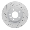 DFC 11-18 Porsche Cayenne Right Front Drilled & Slotted Geoperformance Rotor