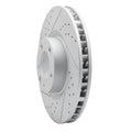 DFC 11-18 Porsche Cayenne Right Front Drilled & Slotted Geoperformance Rotor
