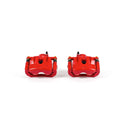 Power Stop 04-07 Mazda RX-8 Front Red Calipers w/Brackets - Pair