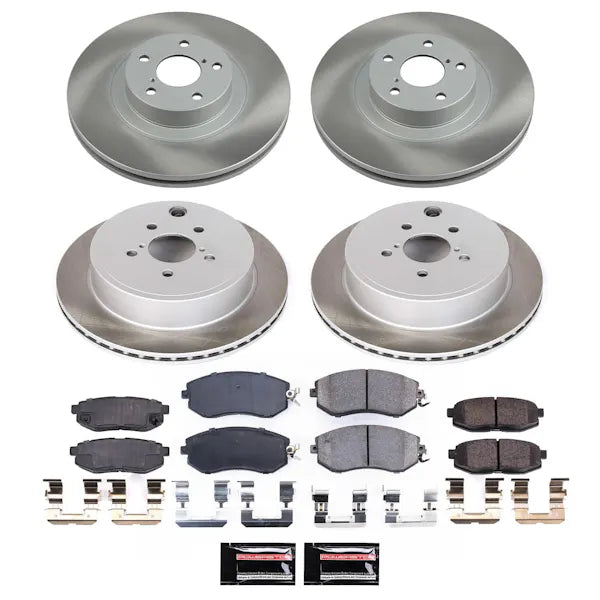 Power Stop 13-16 Scion FR-S Front and Rear Semi-Coated Rotor Kit