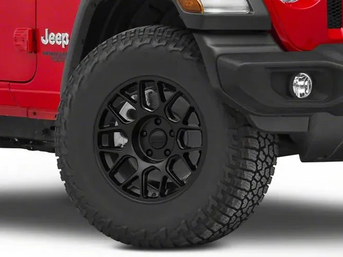 KM730 17X8.5 5X5.0 M-BLK 25MM
