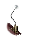 FLOOR MOUNT SHIFTER GM 4L60E TRANS W/CHROME 6IN STRAIGHT LEVER & HITECH KNOB
