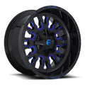 ~(47 lbs. 23X23X12)~ STROKE 20x9 8x170.00 GLOSS BLACK BLUE TINTED CLEAR (20 mm)
