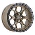 Weld 17x9 Ledge 6 6x135 ET00 BS 5.00 Satin BRZ / Satin BLK Ring 87.1