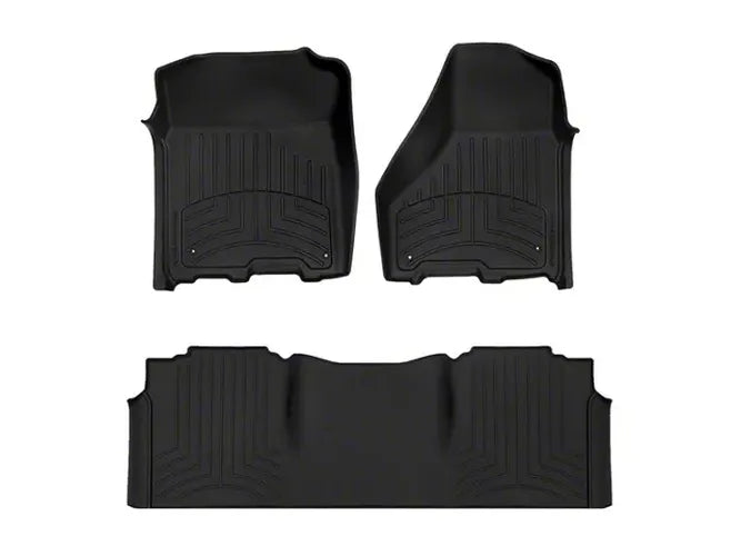WeatherTech Black Front Rear FloorLiner HP Fits -20-18 Dodge RAM 444781IM-444772IM