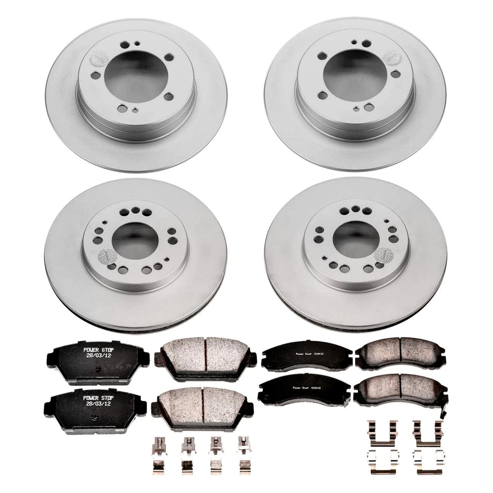 Power Stop 1993 Eagle Talon Front & Rear Z17 Evolution Geomet Coated Brake Kit