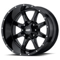 Wheel Pros Moto Metal MO970 17X9 6X120 G-BLK MILL SPK -12M MO970790773B12N