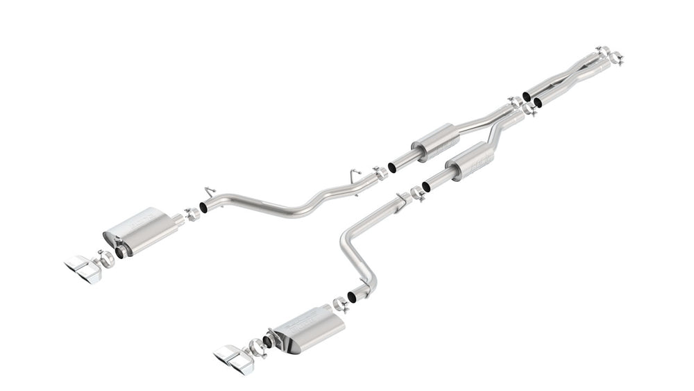 Borla 09-14 Dodge Challenger R/T 5.7L RWD 2Dr. Dual Rctgl. Angle S-Type CB Exhaust - Rear Split Exit