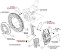 Wilwood 99-12 Porsche 911 (996/997) Aero6 Front Brake Kit Drill/Slot 14.00in Rotor W/Lines - Red