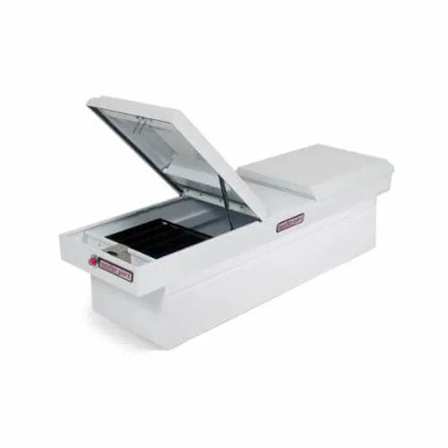 711/2 X 20 X 17.88IN STEEL FULL STANDARD GULL WING BOX 11.3 CU FT WHITE FINISH