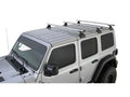 VORTEX RLT600 SILVER 3 BAR RHINORACK BACKBONE ROOF RACK