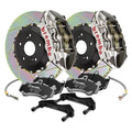 Brembo 08-14 WRX STI Rear GTR BBK 4 Piston Billet 345x28 2pc Rotor Slotted Type1 - Nickel