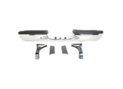 REAR BUMPER ASSEMBLY W/DUAL EXH; W/O PARKING SENSOR; W/LIC/LAMPS; CHROME; DODGE RAM 1500 0911