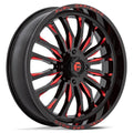 D822 24X7 4X137 GBLK MILLRED 13MM