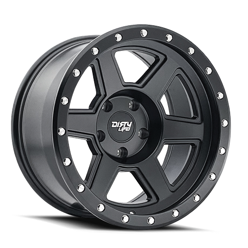 DIRTY LIFE COMPOUND 9315 MATTE BLACK 20X10 5-127 -25MM 78.1MM