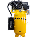 E350 10HP AIR COMPRESSOR2 STAGE PRESSURE LUBRICATEDV41 PHASE80 GAL VERTICALSILENT SYST