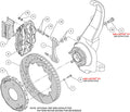 Wilwood red auto part