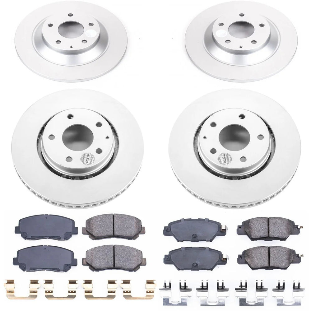 Power Stop 16-18 Mazda CX-5 Front & Rear Z17 Evolution Geomet Coated Brake Kit
