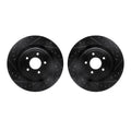 R1 Concepts Brake Rotor- D/S - Black Fits Chrysler 200