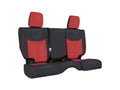 PRP 13-18 Jeep Wrangler JK Rear Seat Cover/2 door - Black/Red