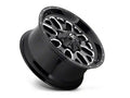 ~(47 lbs. 25X25X13)~ TITAN 22x10 6x135.00/6x139.70 GLOSS BLACK MILLED (-18 mm)