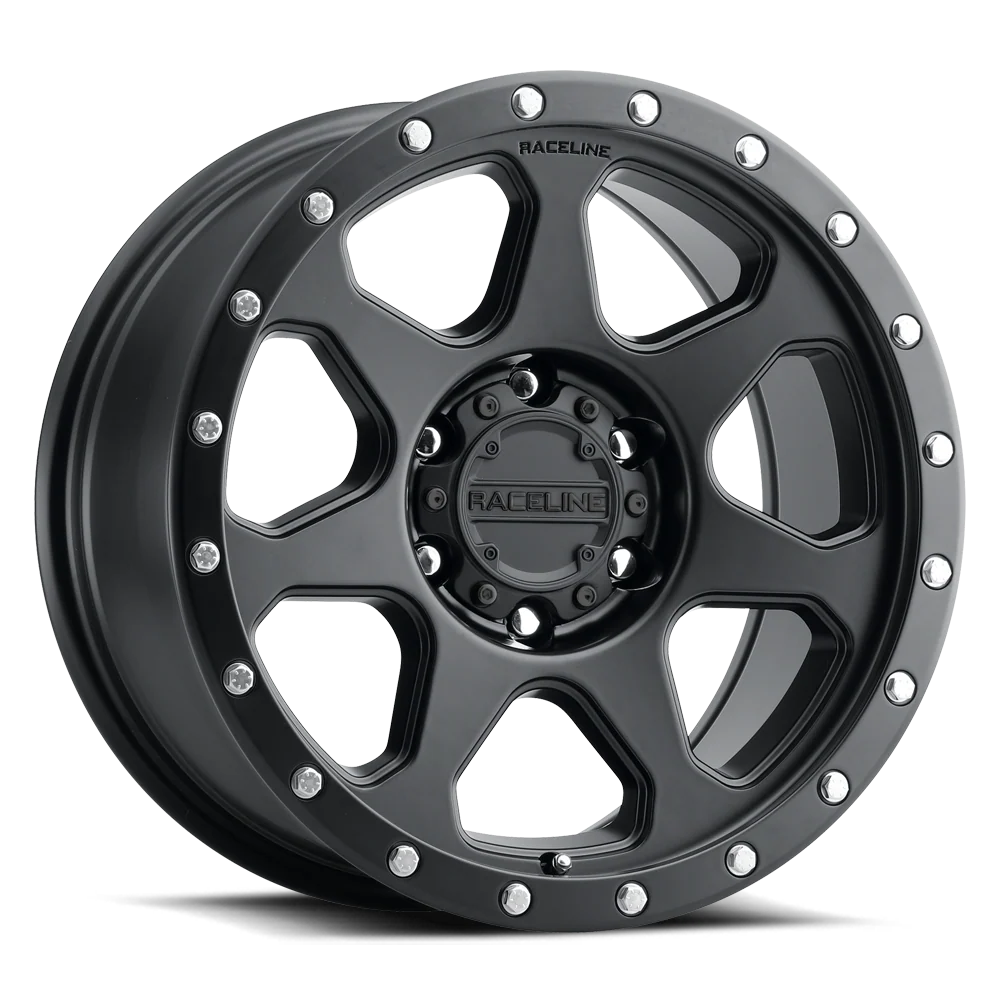 7X SATIN BLACK 17X8.5 6X139.7 +18MM