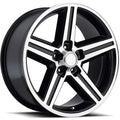REV WHEELS REPLICA 652 SERIES IROK 20X9 5x127/5x5 +0MM OS MACHINED FACE/BLACK
