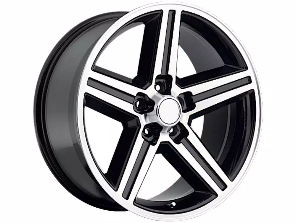 REV WHEELS REPLICA 652 SERIES IROK 20X9 5x127/5x5 +0MM OS MACHINED FACE/BLACK