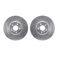 R1 08-19 BMW X5 Front Drilled & Slotted Silver Brake Rotor Set