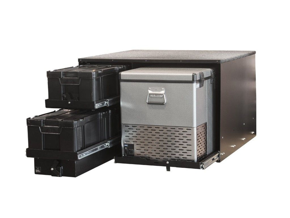 ~(194 lbs. 41X41X26)~ 4 Cub Box Drawer AND Fridge Slide Combo