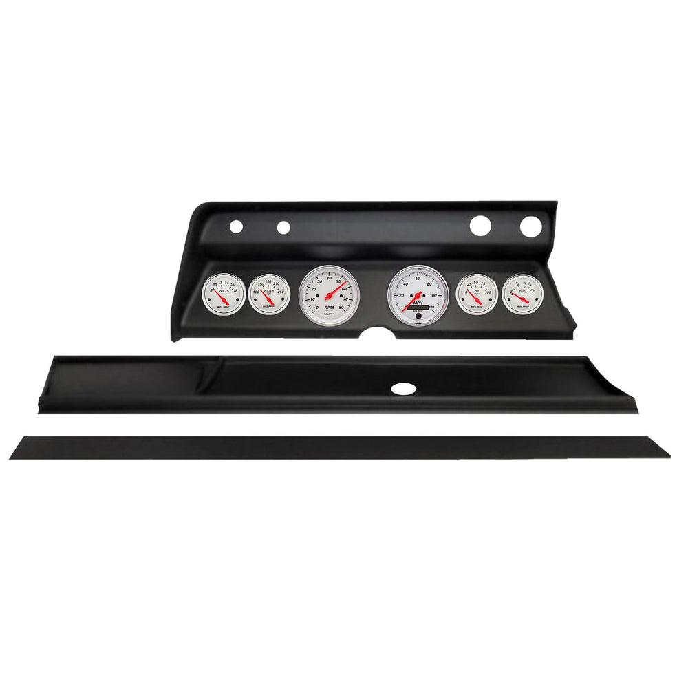 Autometer Arctic White Direct Fit Dash Kit 1967 Chevy Chevelle (2 x 3-3/8in. / 4 x 2-1/16in.)