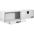 18X16X72 INCH WHITE SMOOTH ALUMINUM TOPSIDER TRUCK BOX
