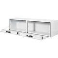 18X16X72 INCH WHITE SMOOTH ALUMINUM TOPSIDER TRUCK BOX